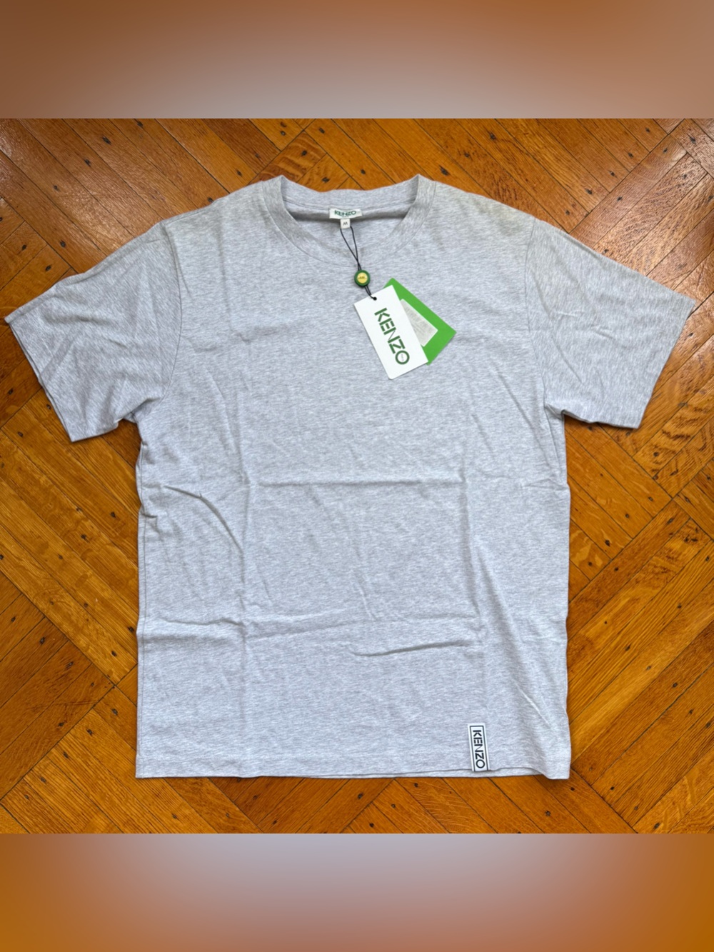 Kenzo Men's Light Gray Short-Sleeve Crewneck T-Shirt